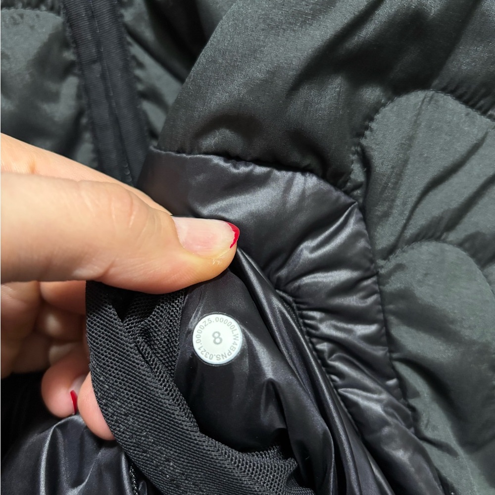 Lululemon Insulated Quilted Pullover Jacket - Heathered Black - Picture 3 of 6